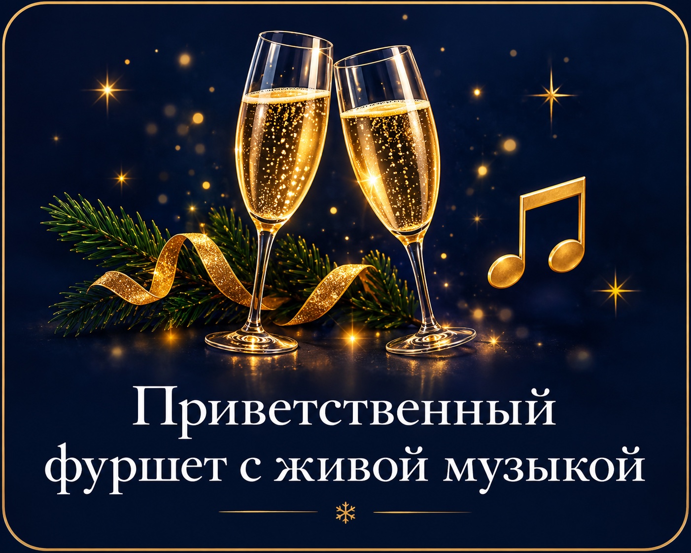 Приветственный фуршет с живой музыкой